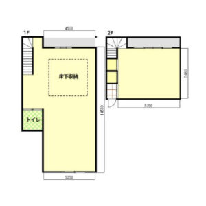 東京都大田区　大森駅徒歩19分　1-2階店舗物件図面