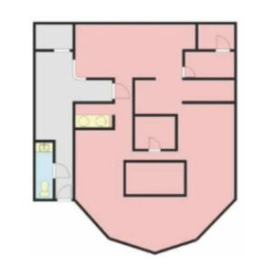 神奈川県相模原市　相模大野駅徒歩18分　元歯科医院店舗物件図面