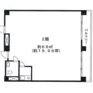 東京都渋谷区　恵比寿駅徒歩3分　ビル2階物件図面