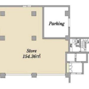 東京都江戸川区　西葛西駅徒歩6分　ビル1階物件図面