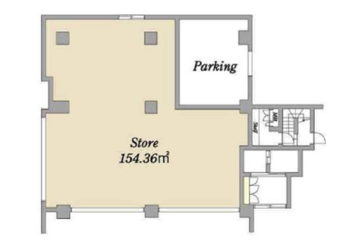 東京都江戸川区 西葛西駅徒歩6分 ビル1階物件図面