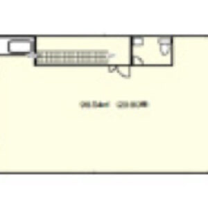神奈川県秦野市　渋沢駅徒歩5分　2階店舗物件図面