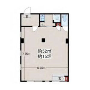 東京都江戸川区　京成小岩駅徒歩４分　ビル1階物件図面