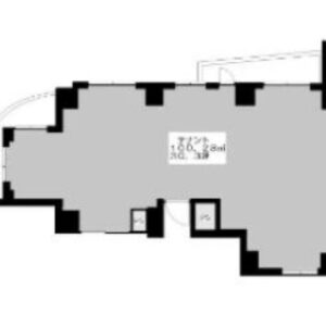 神奈川県横浜市　平沼橋駅徒歩１分　ビル2階物件図面