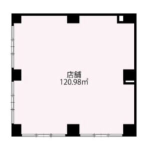埼玉県朝霞市　朝霞台駅徒歩８分　ビル1階物件図面