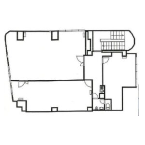 東京都渋谷区　外苑前駅徒歩10分　ビル2階物件図面