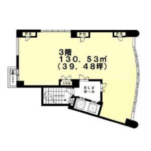 千葉県柏市　柏駅徒歩1分　ビル3階物件図面