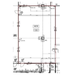 石川県白山市　野々市駅　ショッピングモール3階物件　図面