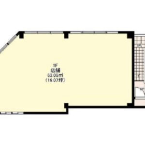 千葉県船橋市　京成船橋駅徒歩5分　ビル1階物件図面