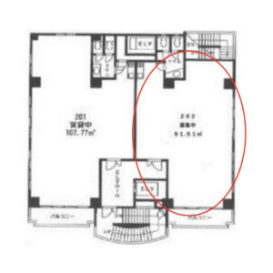 東京都町田市　町田駅徒歩2分　クリニックビル2階物件図面