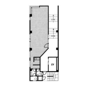 東京都大田区　京急蒲田駅徒歩1分　ビル2階物件図面