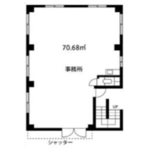 東京都大田区　大鳥居駅徒歩9分　ビル1階物件図面