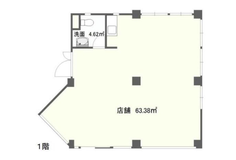 埼玉県狭山市 狭山駅徒歩1分 ビル1階物件図面