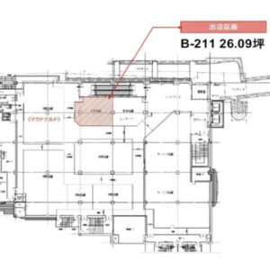 千葉県佐倉市　ユーカリが丘駅　徒歩1分　商業ビル2階物件図面