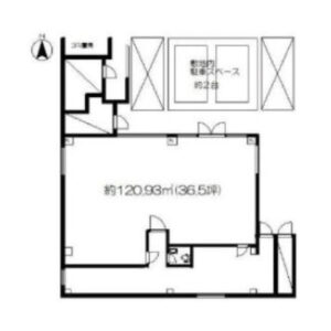 東京都府中市　府中駅徒歩15分　ビル1階物件図面