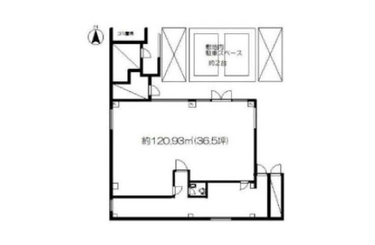 東京都府中市 府中駅徒歩15分 ビル1階物件図面