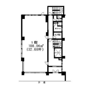 埼玉県春日部市　春日部駅徒歩4分　ビル1階物件図面