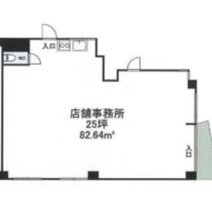 神奈川県相模原市　相模原駅徒歩18分　ビル1階物件図面