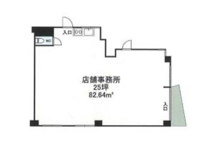 神奈川県相模原市 相模原駅徒歩18分 ビル1階物件図面