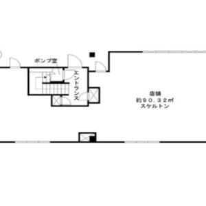 東京都墨田区　両国駅徒歩1分　新築ビル1階物件図面
