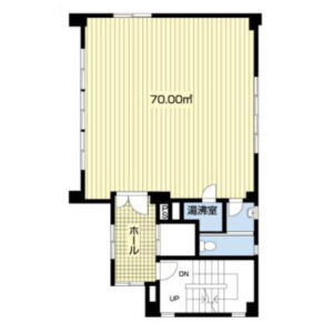 東京都大田区　大森駅徒歩6分　ビル2階物件図面