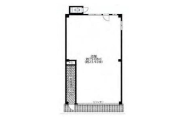 東京都台東区　南千住駅徒歩9分　ビル1階物件図面