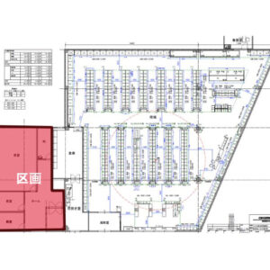 千葉県柏市　逆井駅徒歩14分　大型薬局隣接店舗物件図面