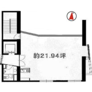 東京都渋谷区　恵比寿駅徒歩７分　ビル2階物件図面