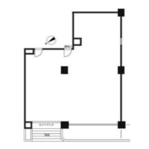 東京都港区　白金台駅徒歩8分　ビル1階物件図面