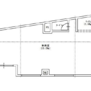 東京都港区　六本木駅徒歩4分　ビル1階物件図面
