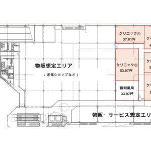埼玉県川口市　東浦和駅徒歩20分　商業施設２階 医療モールエリア物件図面