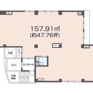 東京都世田谷区　桜新町駅徒歩15分　２階店舗物件図面