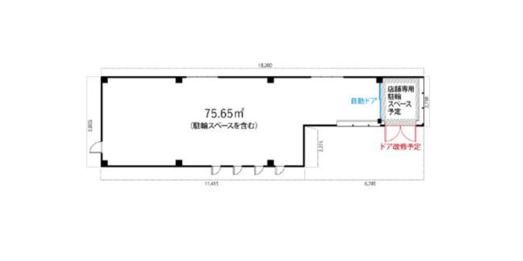 神奈川県鎌倉市　江ノ島駅徒歩4分　ビル１階物件図面