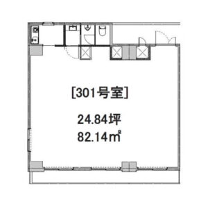 東京都新宿区　初台駅徒歩8分　ビル３階物件図面