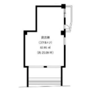 東京都文京区　本郷三丁目駅徒歩2分　ビル１階物件図面