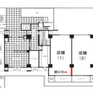 埼玉県草加市　草加駅徒歩9分　新築ビル１階物件図面