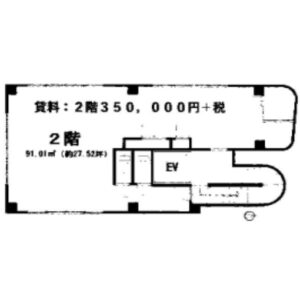 東京都国分寺市　国分寺駅　ビル２階物件図面