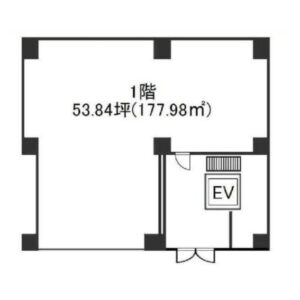 東京都千代田区　飯田橋駅徒歩5分　ビル１階物件図面
