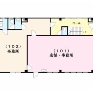 千葉県市原市　五井駅徒歩5分　ビル１階物件図面