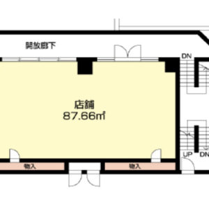 埼玉県さいたま市　東大宮駅徒歩1分　ビル２階物件図面