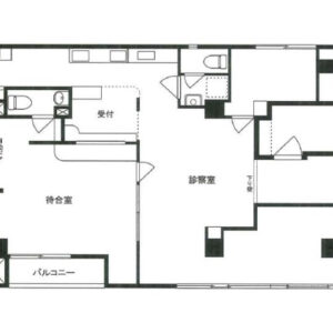東京都江東区　門前仲町駅徒歩5分　ビル２階　現在耳鼻咽喉科物件図面