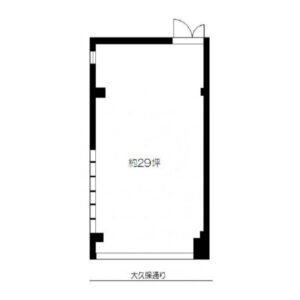 東京都中野区　中野駅徒歩9分　ビル１階物件図面
