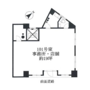 東京都品川区　五反田駅徒歩５分　ビル１階物件図面