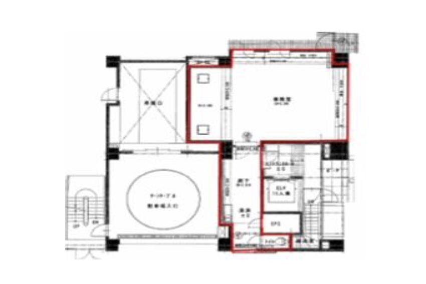 東京都渋谷区　渋谷駅徒歩10分　ビル１階物件図面
