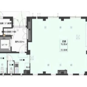 東京都中央区　茅場町駅徒歩1分　新築ビル１階物件図面