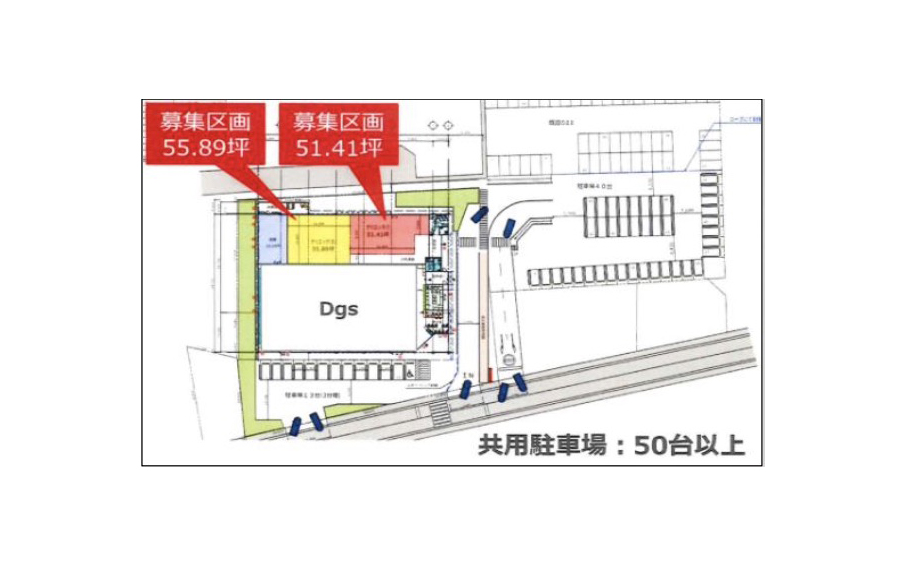 千葉県柏市 北柏駅徒歩20分 大型商業施設併設クリニック区画図面