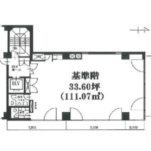 東京都中央区　銀座駅徒歩4分　ビル３階物件図面