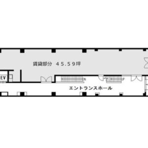 東京都新宿区　神楽坂駅徒歩2分　ビル１階物件図面