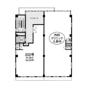東京都立川市　西立川駅徒歩３分　ビル２階物件図面