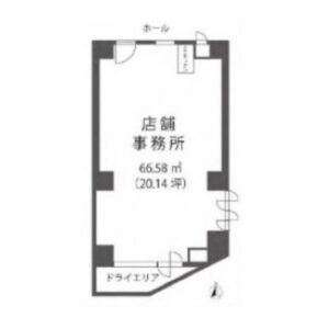 東京都文京区　護国寺駅徒歩５分　ビル１階物件図面